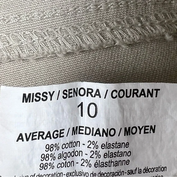 Gloria Vanderbilt - Size 10 - Women's Jeans -Cream - Light Tan - Amanda Styling - Picture 7 of 11